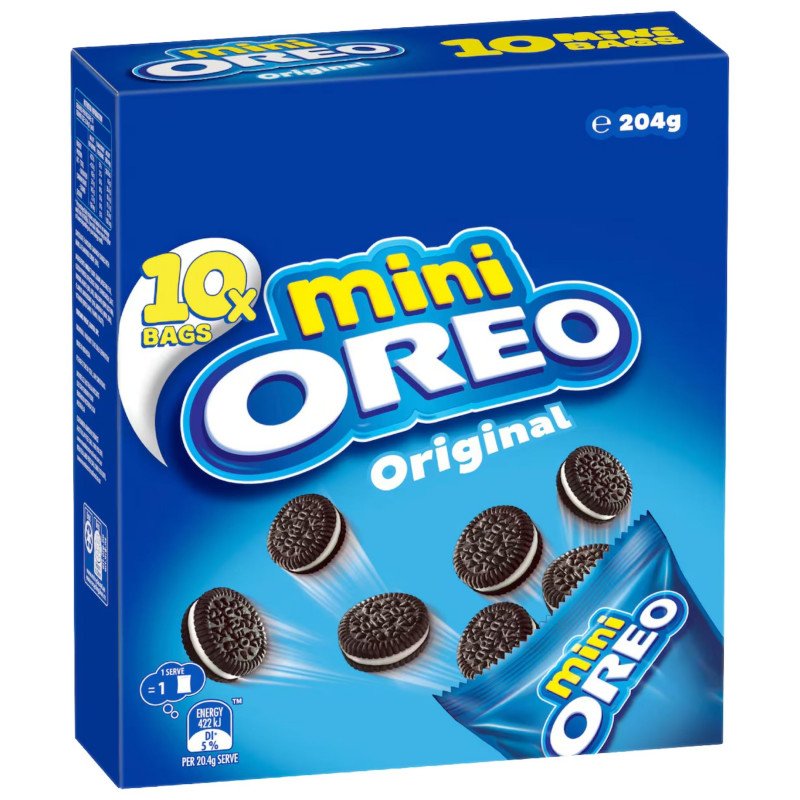 [Expiry Date: 05/05/2027] Oreo Mini Cookies Original Bags 10 Pack 204g