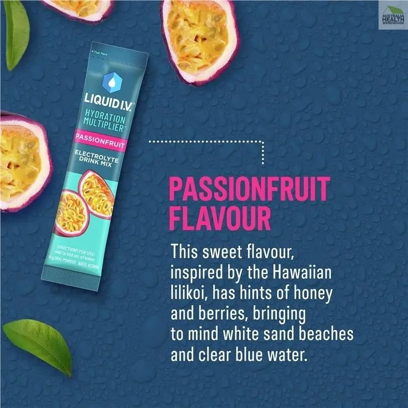 [Expiry: 11/2026] Liquid I.V. Hydration Multiplier 10 Sticks – Passionfruit Flavour