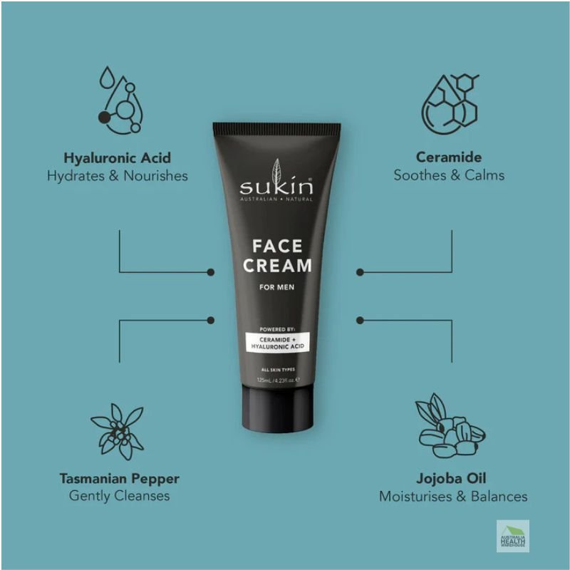 Sukin For Men Face Cream 125mL