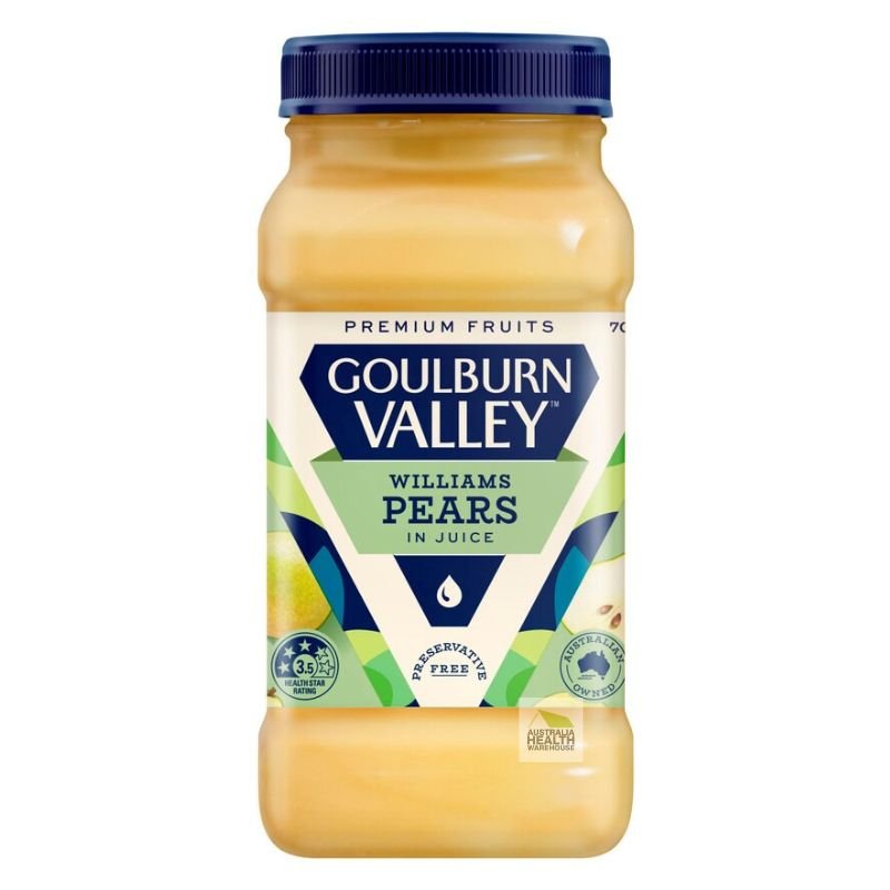 [CLEARANCE Expiry: 30/06/2026] Goulburn Valley Pears In Juice 700g