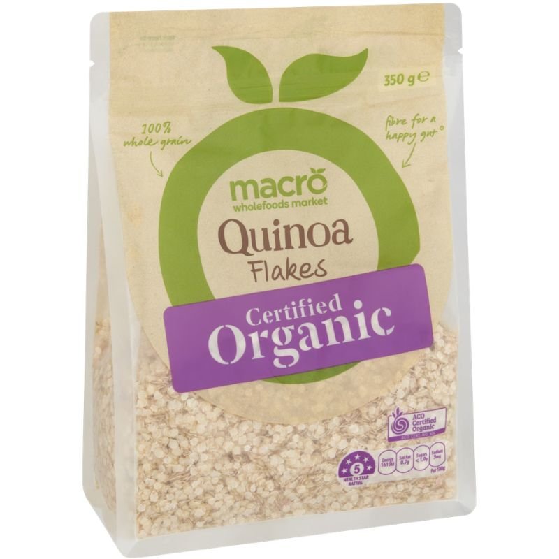 [CLEARANCE Expiry Date: 15/08/2026] Woolworths Macro Organic Quinoa Flakes 350g