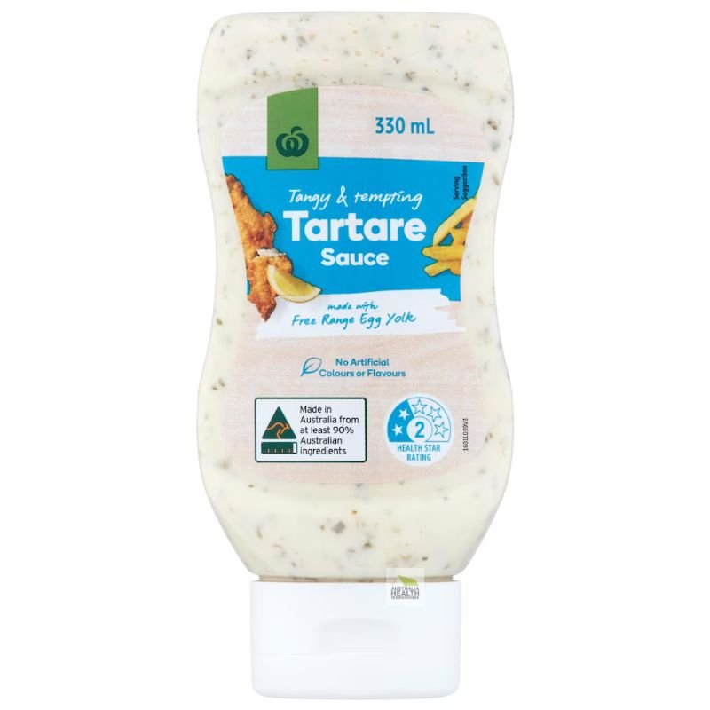 [Expiry: 01/2027] Woolworths Tartare Sauce 330mL