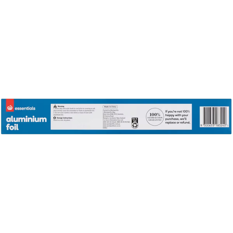 Woolworths Essentials Aluminium Foil 10 Metres