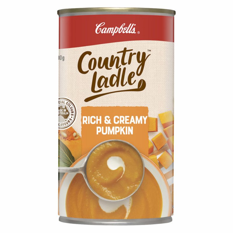 [Expiry Date: 14/01/2028] Campbell's Country Ladle Soup Can Rich & Creamy Pumpkin 500g