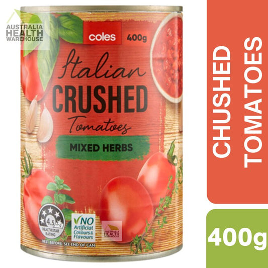 Coles Italian Crushed Tomatoes Mixed Herb 400g