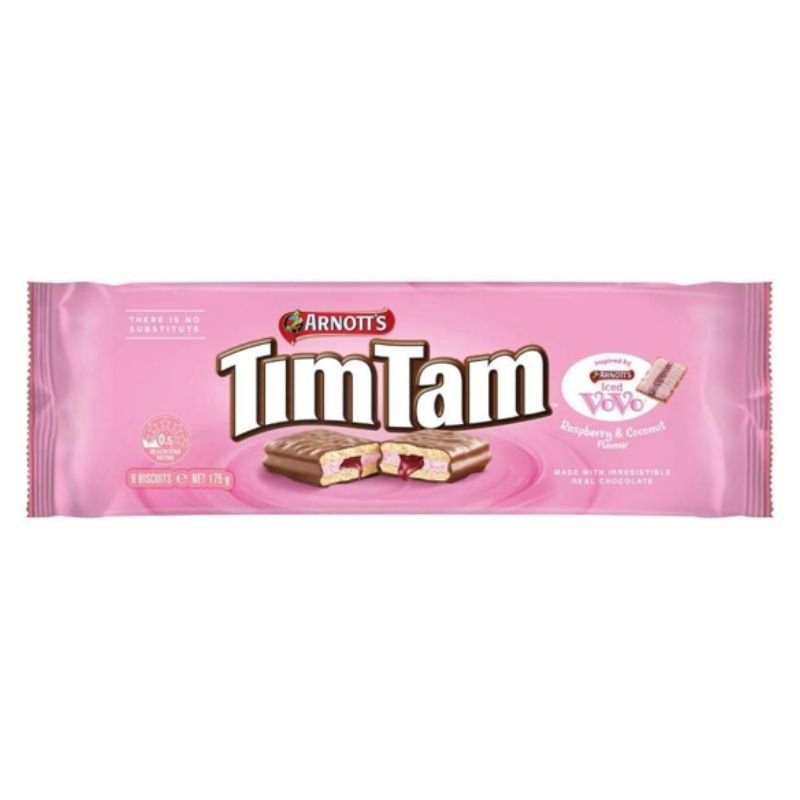 [Expiry Date: 07/01/2027] Arnott's Tim Tam Iced Vovo Biscuits 175g