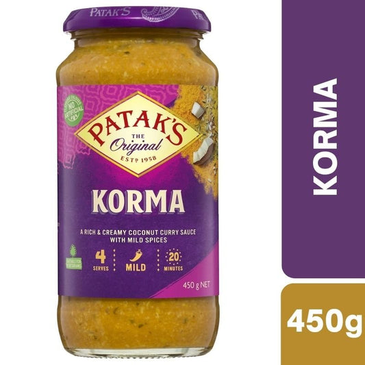 [Expiry: 04/2027] Patak's Korma Sauce 450g
