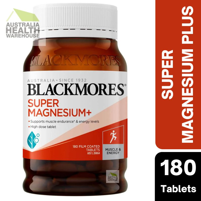 [Expiry Date: 30/09/2027] Blackmores Super Magnesium Plus 180 Tablets
