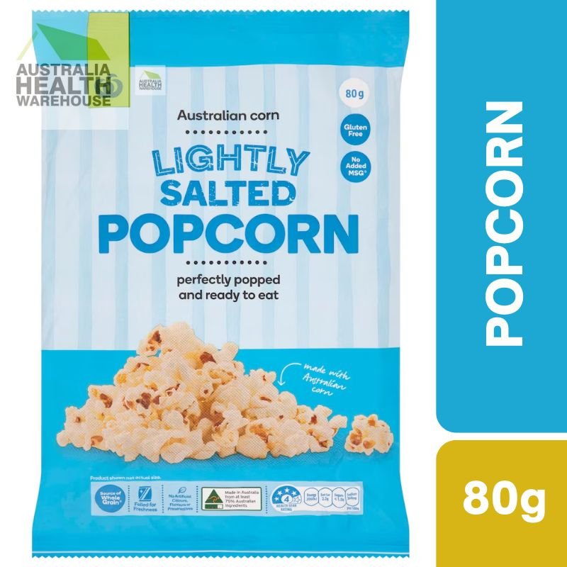 [CLEARANCE Expiry Date: 04/04/2026] Woolworths Lightly Salted Popcorn 80g