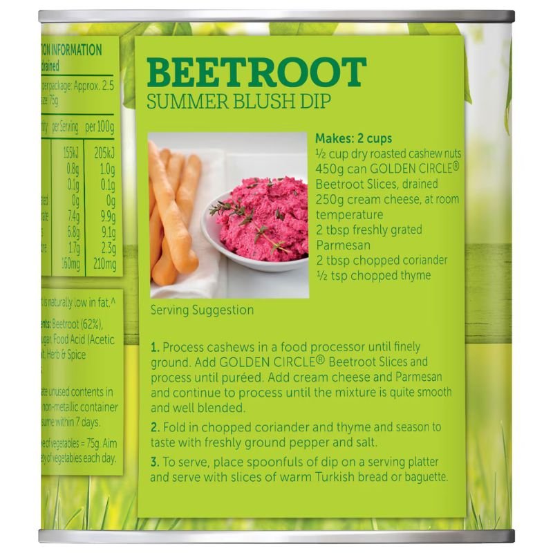 [Expiry Date: 30/07/2027] Golden Circle Sliced Beetroot 450g