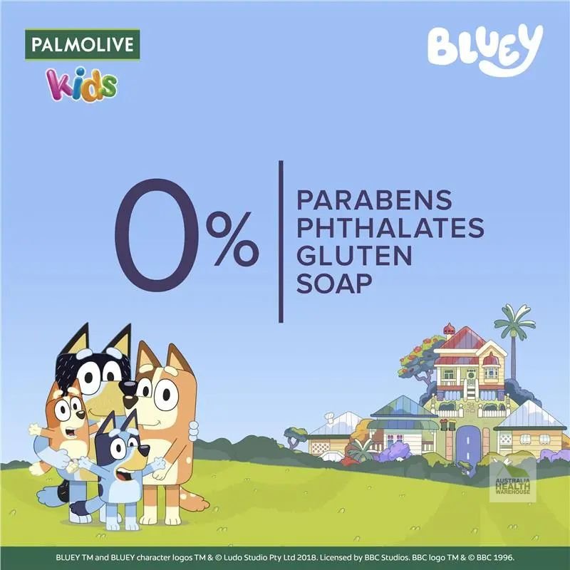 Palmolive Kids Bluey 3 in 1 Berrylicious Body Bath & Hair 1 Litre