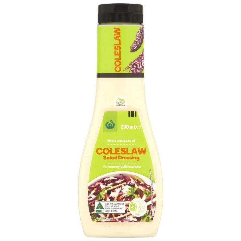 [CLEARANCE Expiry: 16/06/2026] Woolworths Coleslaw Dressing 290mL