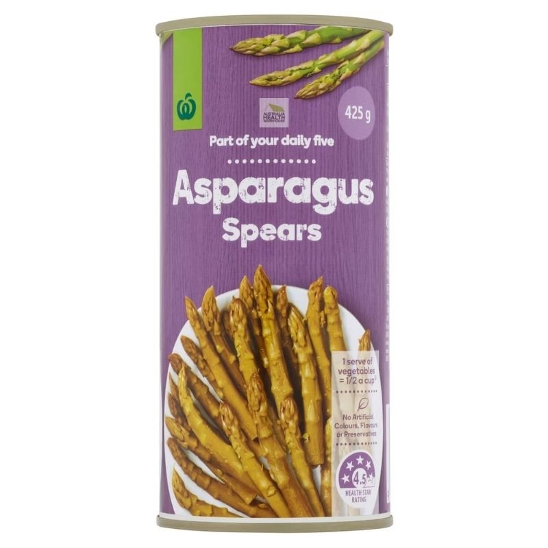 [Expiry Date: 30/04/2027] Woolworths Asparagus Spears 425g