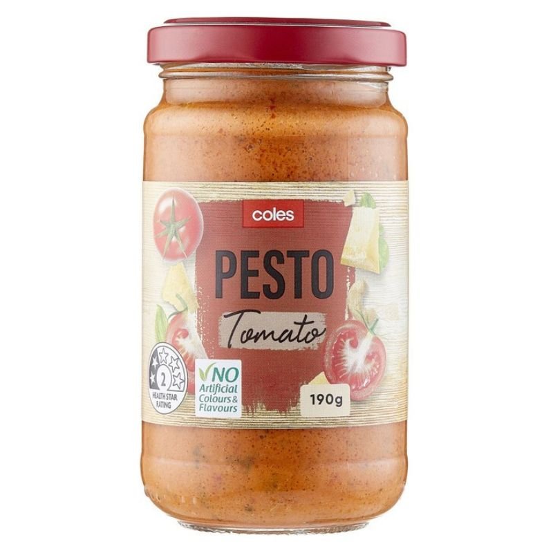 [Expiry Date: 12/04/2028] Coles Pesto Sundried Tomato 190g