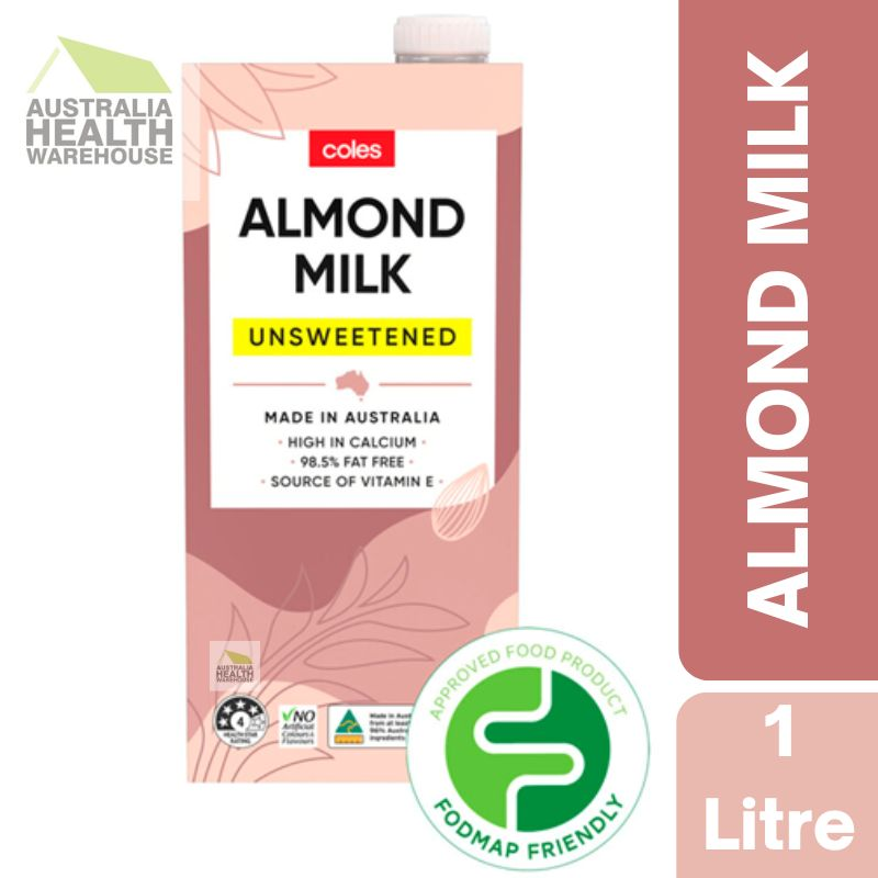 Coles Almond Milk Unsweetened 1 Litre