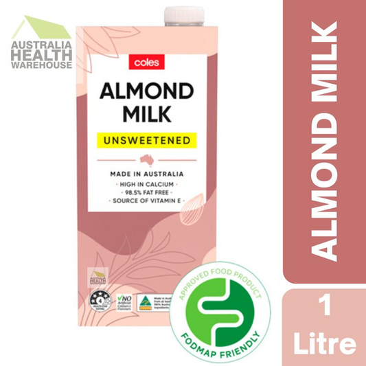 Coles Almond Milk Unsweetened 1 Litre