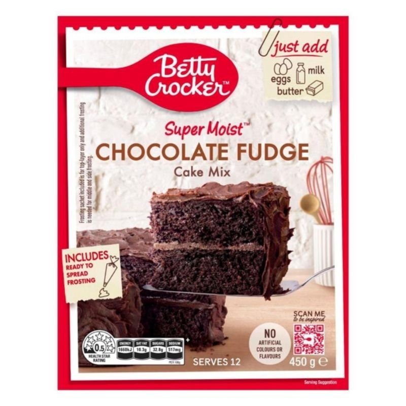 Betty Crocker Super Moist Chocolate Fudge Cake Mix 450g