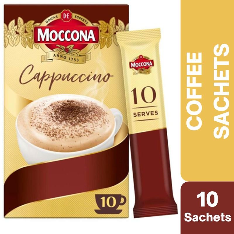 [Expiry:10/07/2027]  Moccona Cafe Classics Cappuccino Coffee 10 Sachets