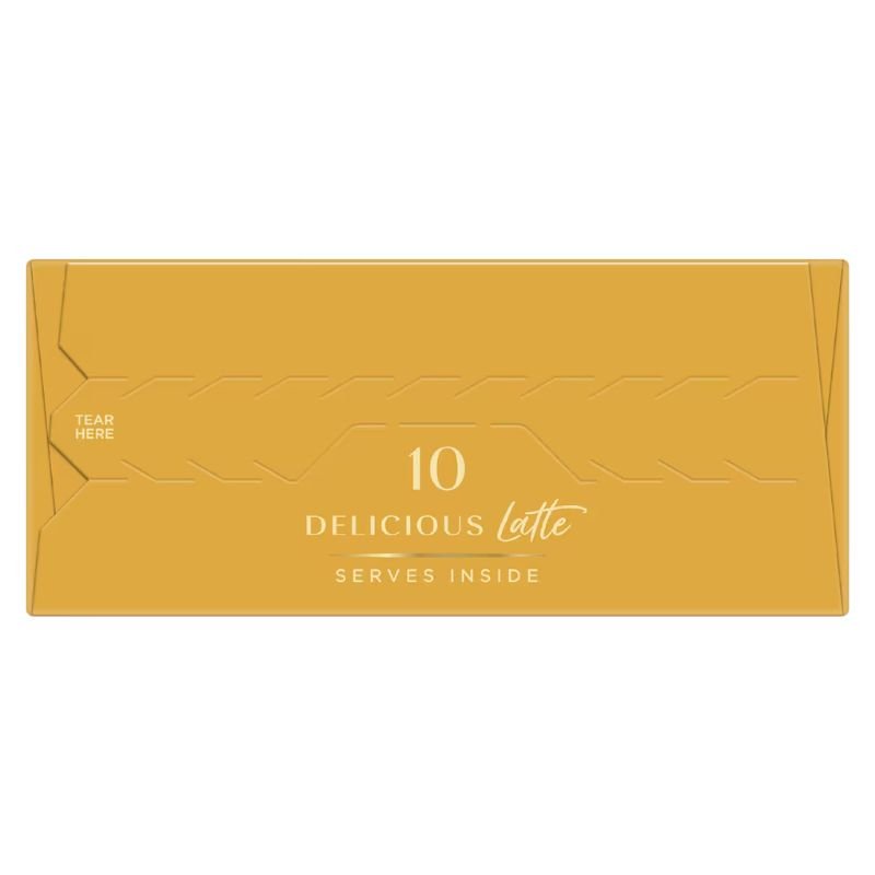 [Expiry Date: 12/07/2027] Moccona 99% Sugar Free Latte Coffee 10 Sachets