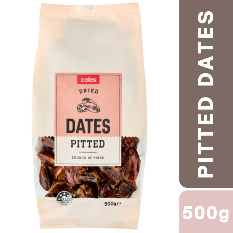 [CLEARANCE Expiry: 14/11/2025] Coles Dried Dates Pitted 500g