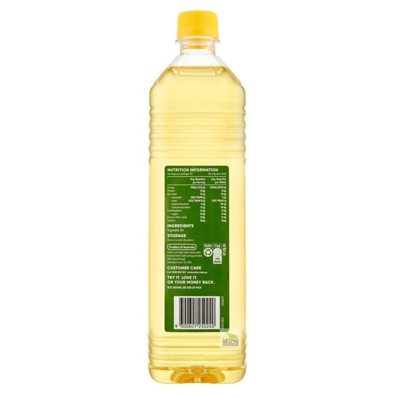 Coles Vegetable Oil 750mL