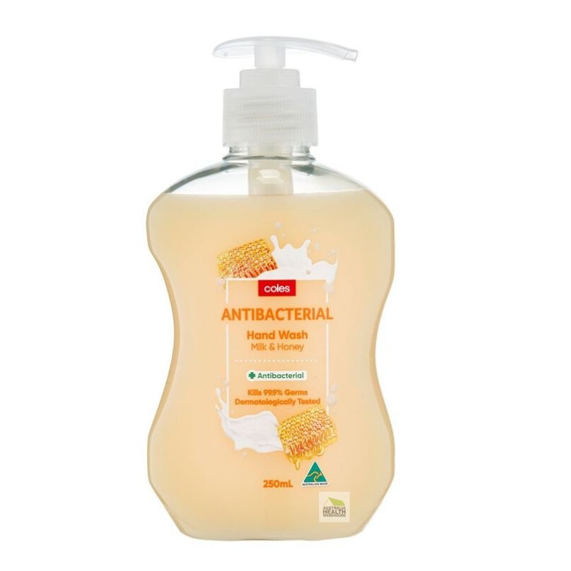 Coles Antibacterial Hand Wash Milk & Honey 250mL
