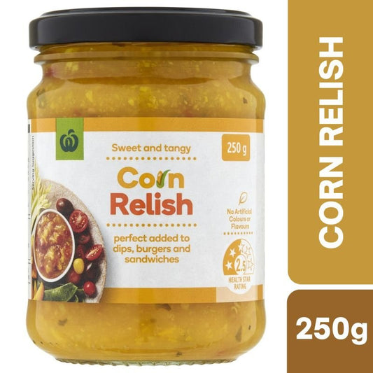 [Expiry Date: 17/06/2027] Woolworths Corn Relish 250g |Oz Mart