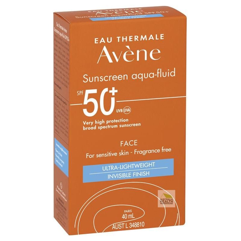 [Expiry: 08/2025] Avène Sunscreen Aqua-Fluid SPF50+ Face For Sensitive Skin 40mL