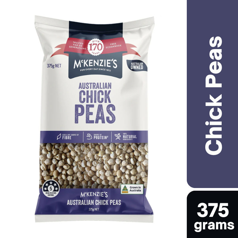 [Expiry: 12/05/2028] McKenzie's Australian Chickpeas 375g