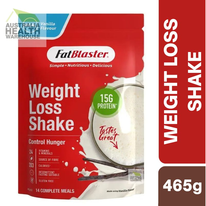 [Expiry: 06/2027] Naturopathica FatBlaster Weight Loss Shake Red Pouch Vanilla 465g