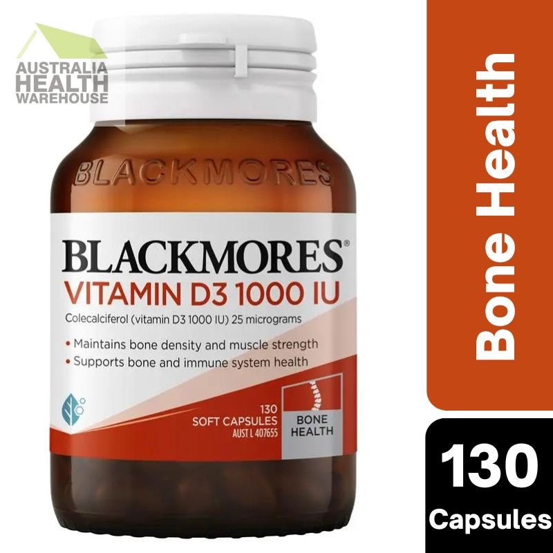 [Expiry: 30/07/2028] Blackmores Vitamin D3 1000IU 130 Capsules