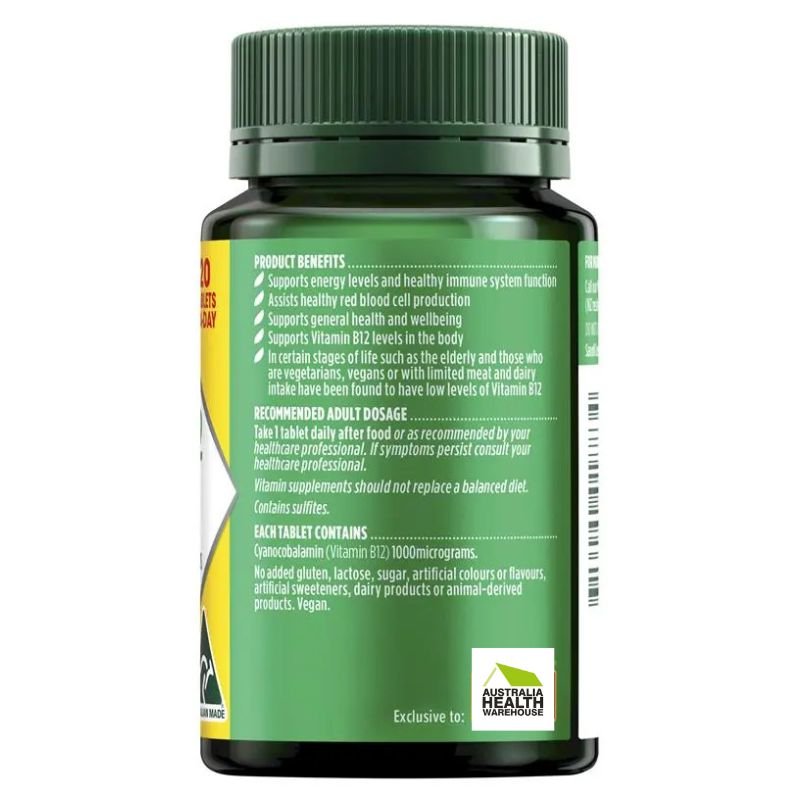 [Expiry: 08/2027] Nature's Own Vitamin B12 1000mcg 120 Tablets