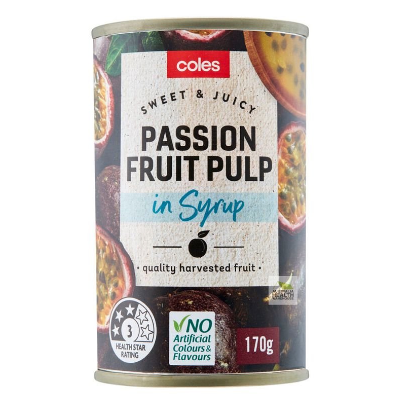 Coles Passion Fruit Pulp in Syrup 170g