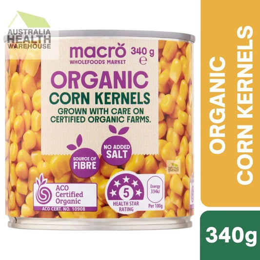 [31/08/2028] Woolworths Macro Organic Corn Kernels 340g