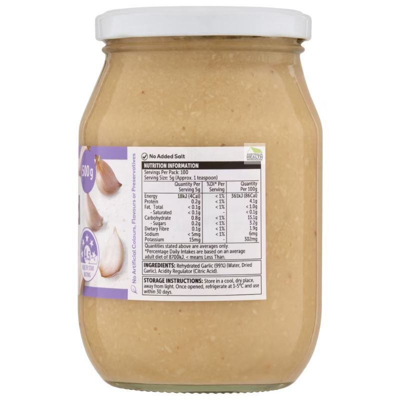[Expiry Date: 28/11/2026] Woolworths Minced Garlic 500g