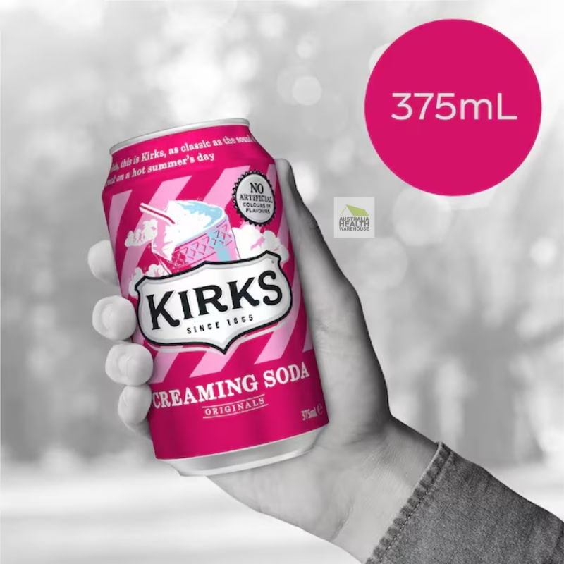 [Expiry: 05/01/2027] Kirks Creaming Soda Soft Drink Cans - 10 x 375mL
