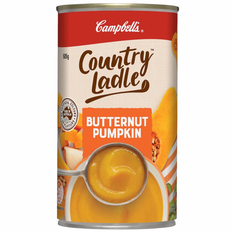 [Expiry Date: 12/02/2028] Campbell's Country Ladle Soup Can Butternut Pumpkin 505g
