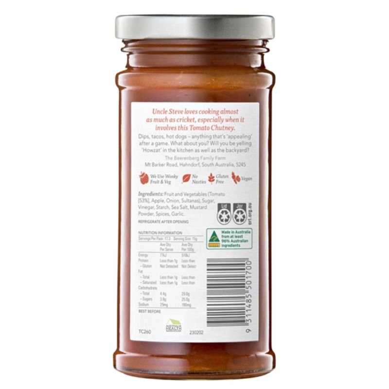 [Expiry: 07/2027] Beerenberg Tomato Chutney 260g