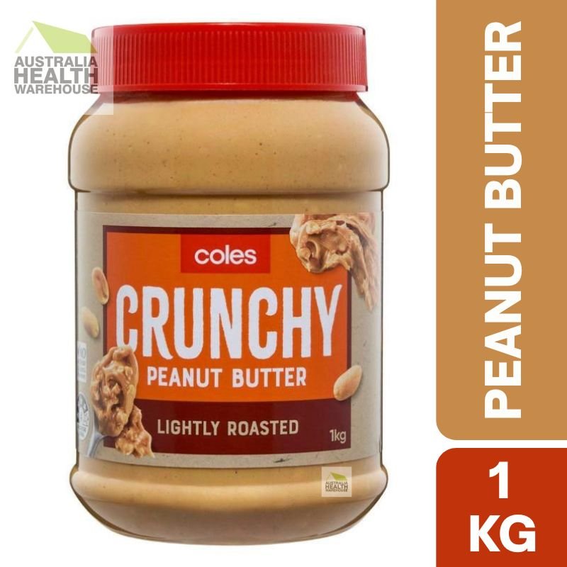 [Expiry: 29/09/2026] Coles Crunchy Peanut Butter Lightly Roasted 1kg