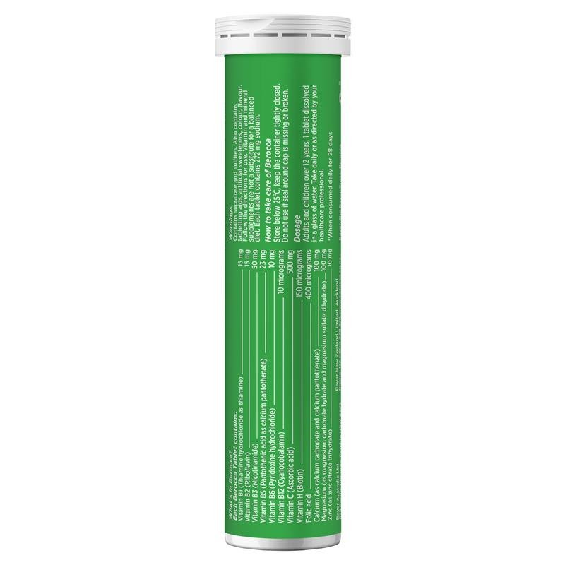 [Expiry: 17/02/2026] Berocca Energy Original Berry 15 Effervescent Tablets
