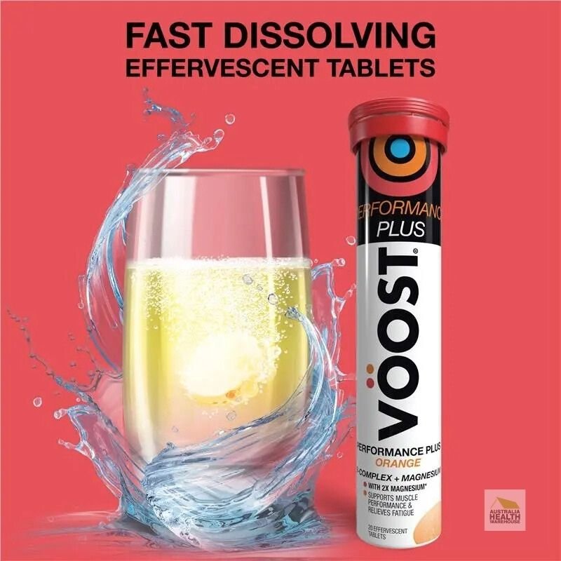 [Expiry: 07/2027]  Voost Performance Plus Orange Effervescent 60 Pack