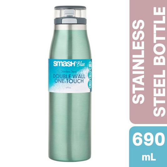 Smash Blue Stainless Steel Double Wall One-Touch 690mL (Green)