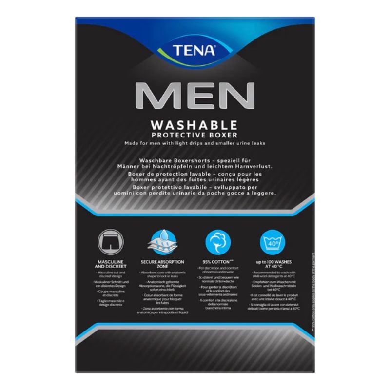 Tena Men Washable Protective Underwear Boxer (XL Size) 1 Pack