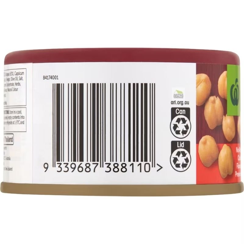 [Expiry Date: 30/04/2027] Woolworths Chickpeas with Capsicum, Lemon & Herbs 70g