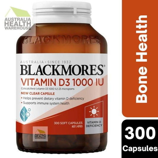 [Expiry: 10/2026] Blackmores Vitamin D3 1000IU 300 Capsules