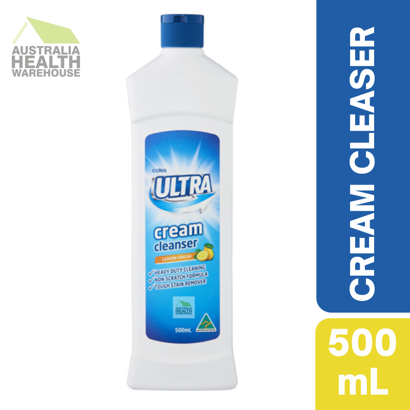 Coles Ultra Cream Cleanser Lemon Fresh 500mL