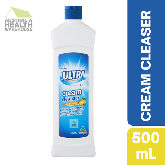 Coles Ultra Cream Cleanser Lemon Fresh 500mL