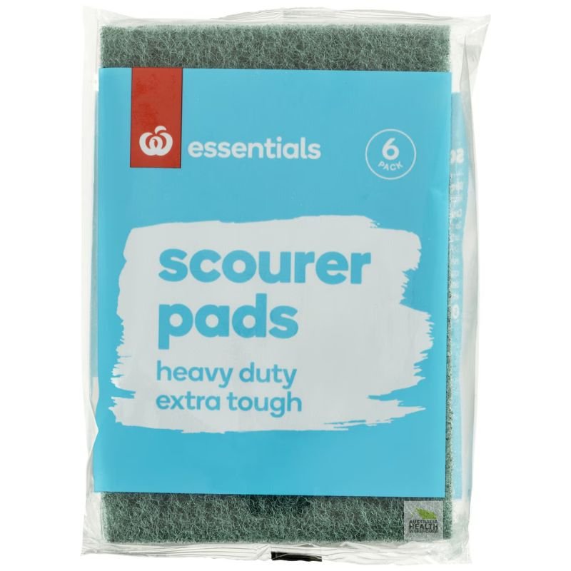 Woolworths Scourer Pads Heavy Duty 6