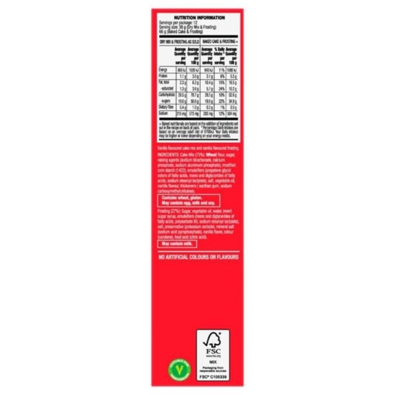 [Expiry Date: 13/06/2027] Betty Crocker Super Moist Vanilla Cake Mix 450g