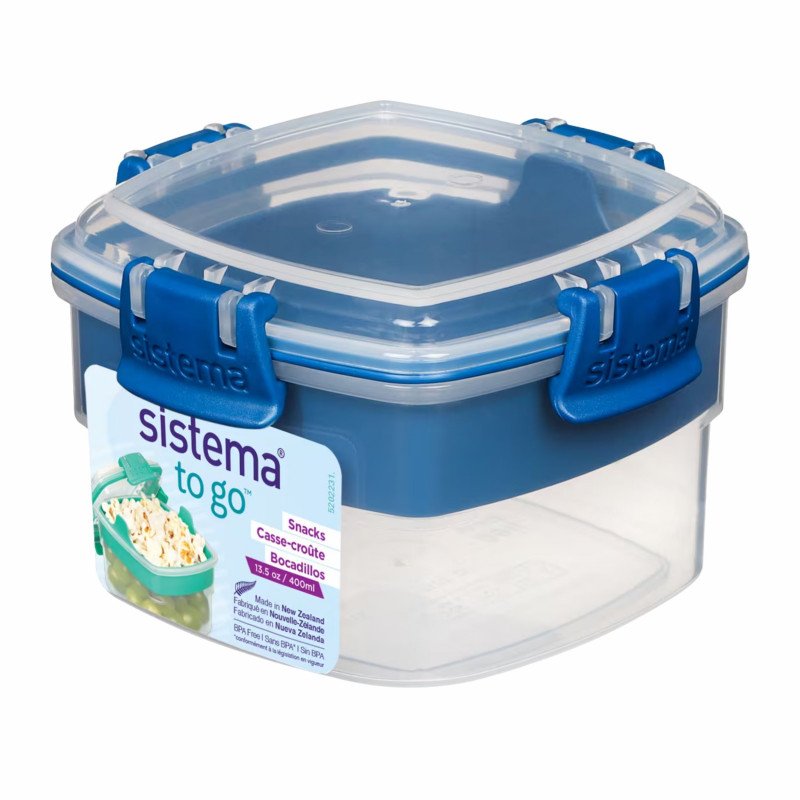 Sistema To Go Snacks Food Container 400mL (Blue)